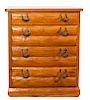 Western Lodge Style Chest of Drawers, Cowboy Classics by Tom Bice Height 47 1/2 x width 40 x depth 22 inches