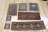 Lot of 6 Antique & Finely Hand Woven Carpets