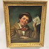 James Henry Beard (American, 1811-1893)  Boy with Valentine Card