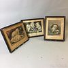 Two Framed Currier & Ives Lithographs and a Reproduction