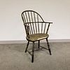 George Fuller Black-painted Sack-back Windsor Chair