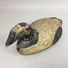 Carved and Painted Pine Eider Decoy
