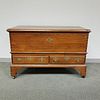 Early Walnut Two-drawer Blanket Chest