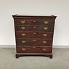 Queen Anne Stained Maple Chest of Drawers