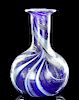 Superb Roman Blue Marbled Glass Vase
