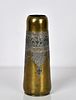 Middle Eastern Bronze & Silver Trench Art Vase