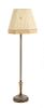 A Brass Floor Lamp, Height 63 1/2 inches.