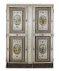 An Italian Neoclassical Painted Armoire, Height 83 x width 62 x depth 24 inches.