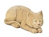 A Cast Stone Model of a Cat, Length approximately 9 inches.