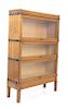 Oak Macey Three Section Barrister/ Lawyer Bookcase