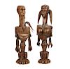 Two Standing West African Wood Figures 