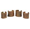 Set of Four African Cuffs, or Currency 
