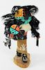 20th C. Hand Painted Hopi Kachina Doll "Sun Face"