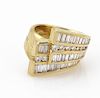 Charles Krypell Diamond 18k Gold Ribbon Band Ring