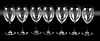 7 Pcs. Set of Baccarat Wine Glasses