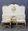 Pair of Antique Louis XV Style Marbletop Low Tables and 
