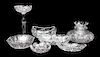 A Group of Seven American Brilliant Cut Glass Articles,