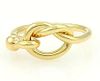 Tiffany & Co. 18k Yellow Gold Hook & Eye Ring