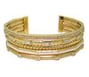 DAVID YURMAN 18k Gold Stax Medium Cuff Diamond Bracelet