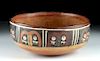 Nazca Polychrome Bowl - Abstract Trophy Heads