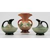Roseville Pottery Pitchers and Vase