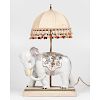 Ceramic Elephant Lamp, Possibly Italian