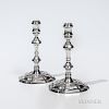 Pair of George I Sterling Silver Tapersticks