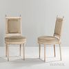 Set of Six Louis XVI-style Painted Side Chairs