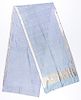 Antique Blue Silk Sari, India: 3'7'' x 18'0''