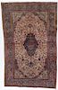 Antique Silk Kashan Rug, Persia: 4'1'' x 6'7''