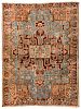 Antique Baktiari Rug, Persia: 4'11'' x 6'6''