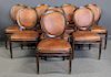 BAKER, Milling Italian Leather Upholstered Chairs