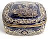 A Sevres Style Porcelain Box Width 8 1/2 inches.