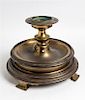A Brass Candlestick Height 23 1/2 inches.