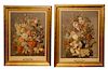* A Pair of Chromolithographs 34 x 27 1/2 inches (framed).