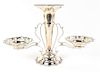 * A Victorian Silver-Plate Epergne Height 13 1/4 inches.