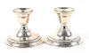 * A Pair of Silver Candlesticks, , weighted
