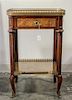 A Louis XV Style Side Table Height 30 x width 18 1/4 x depth 13 1/4 inches.
