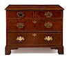 A Faux Burlwood Chest of Drawers Height 30 x width 38 1/4 x depth 18 inches.