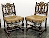 A Set of Six Renaissance Revival Dining Chairs Height 36 inches.