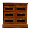 * A Brass Mounted Mahogany Storage Cabinet Height 36 1/8 x width 37 x depth 15 7/8 inches.