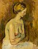 Moses Soyer, (American, 1899-1974), Study of a Blond Woman