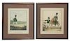 [PRINTS] A group of three modern 20th centruy reproductions after drawings by Captain Murray of the Queen's Ranger.