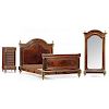 French Louis XVI Style Three Piece Bedroom Suite