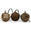Lot of Three U.S. Model 1858 and 1862 Canteens