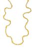 A Gianni Versace Blue Rhinestone and Medusa Link Necklace, Length: 45.25".