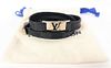 Louis Vuitton Leather LV Wrist Strap Bracelet