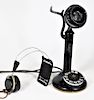 Desk Stand Candlestick Telephone W Headset