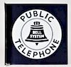 Bell System Public Telephone DSP Porcelain Sign