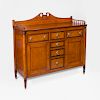 Federal Tiger Maple and Mahogany Sideboard, New England